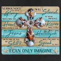 I Can Only Imagine Faith Sea Shell Cross Garment-Dyed Fleece Hoodie