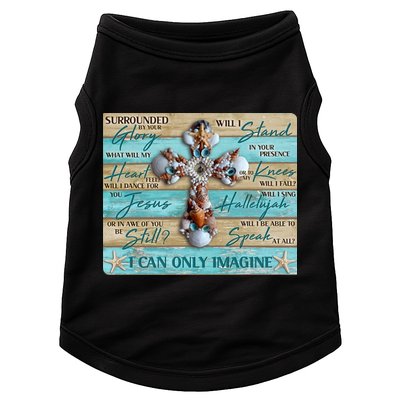 I Can Only Imagine Faith Sea Shell Cross Doggie Tank