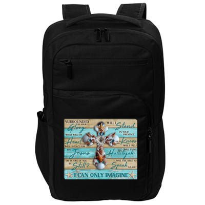 I Can Only Imagine Faith Sea Shell Cross Impact Tech Backpack