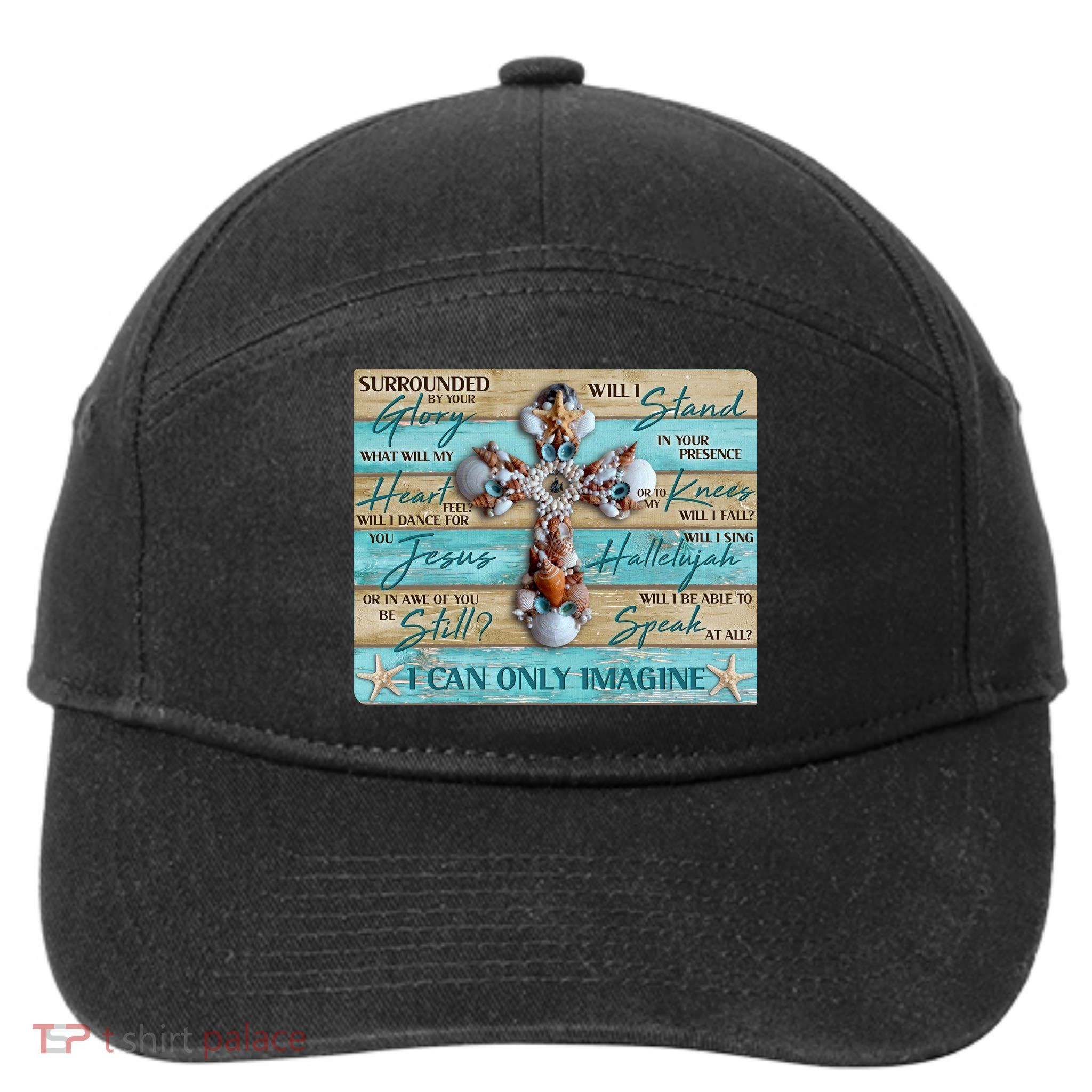 I Can Only Imagine Faith Sea Shell Cross 7-Panel Snapback Hat