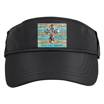 I Can Only Imagine Faith Sea Shell Cross Adult Drive Performance Visor