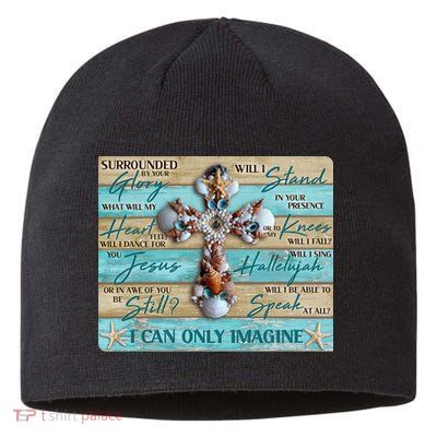 I Can Only Imagine Faith Sea Shell Cross Sustainable Beanie