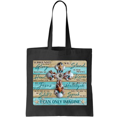 I Can Only Imagine Faith Sea Shell Cross Bag