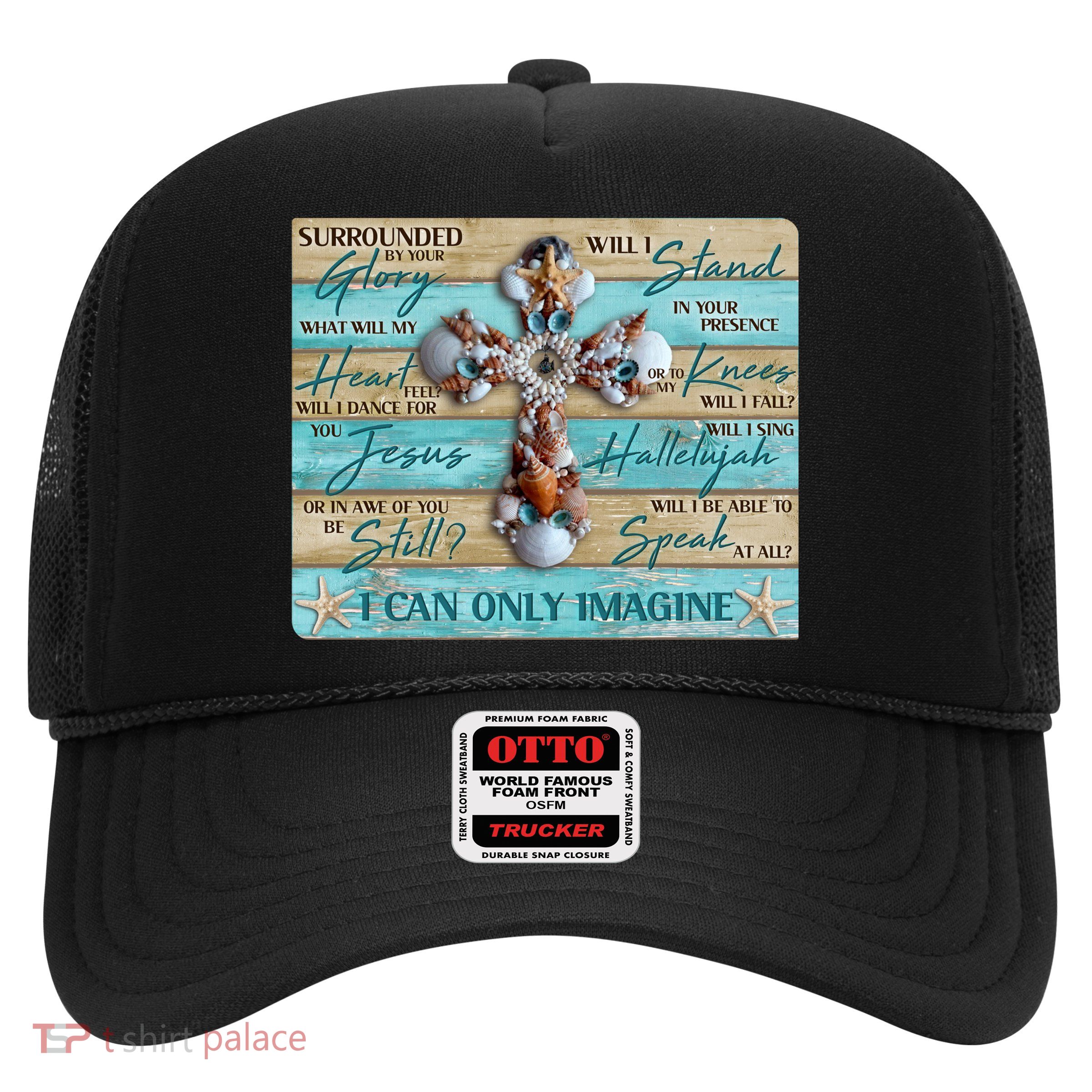I Can Only Imagine Faith Sea Shell Cross Trucker Hat