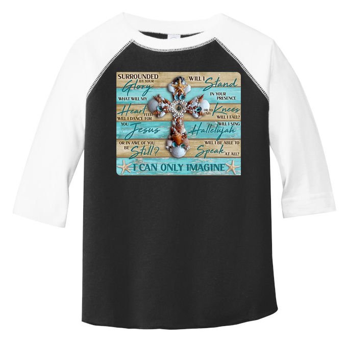 I Can Only Imagine Faith Sea Shell Cross Toddler Fine Jersey T-Shirt