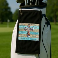 I Can Only Imagine Faith Sea Shell Cross Golf Towel