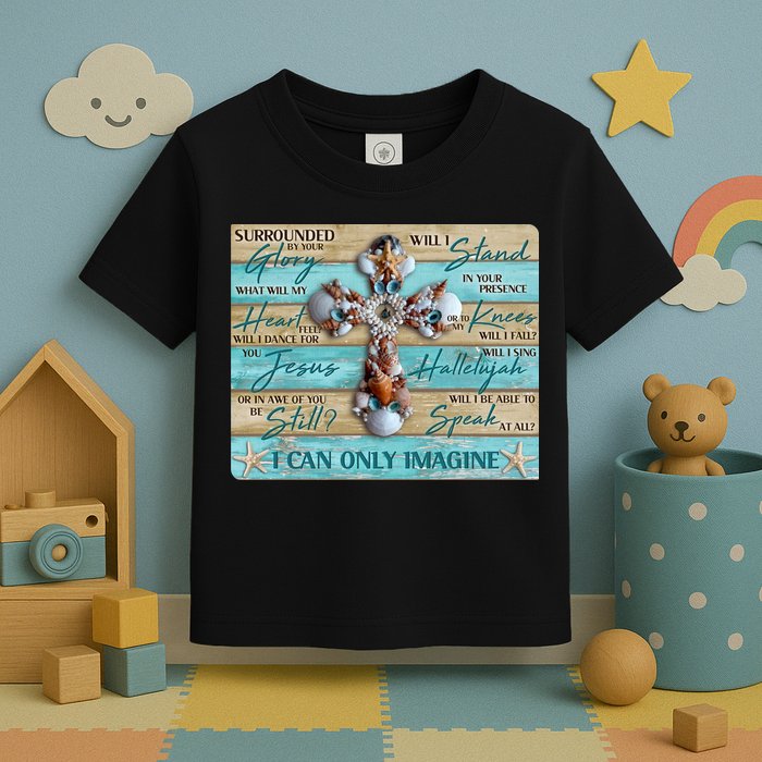 I Can Only Imagine Faith Sea Shell Cross Toddler T-Shirt