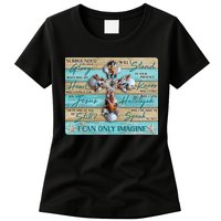 I Can Only Imagine Faith Sea Shell Cross Womens T-Shirt