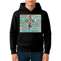 I Can Only Imagine Faith Sea Shell Cross Kids Hoodie