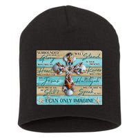 I Can Only Imagine Faith Sea Shell Cross Short Acrylic Beanie
