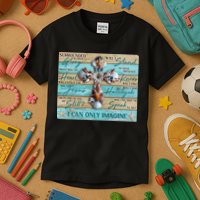 I Can Only Imagine Faith Sea Shell Cross Kids T-Shirt