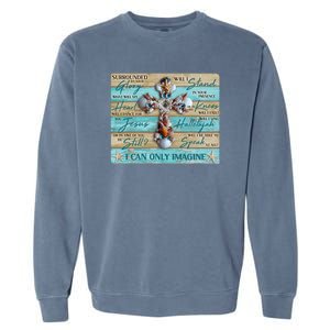 I Can Only Imagine Faith Sea Shell Cross Garment-Dyed Sweatshirt