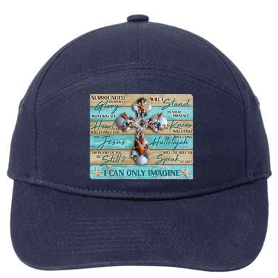 I Can Only Imagine Faith Sea Shell Cross 7-Panel Snapback Hat