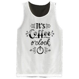 Its Coffee Oclock Funny Coffee Happiness Mesh Reversible Basketball Jersey Tank