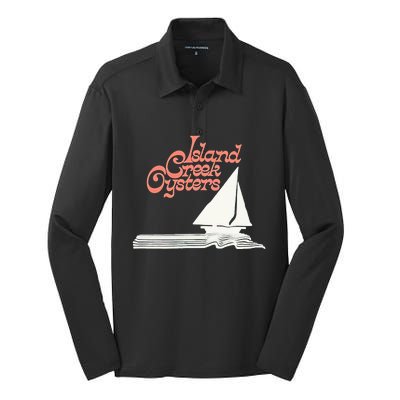 Island Creek Oysters 2024 Silk Touch Performance Long Sleeve Polo