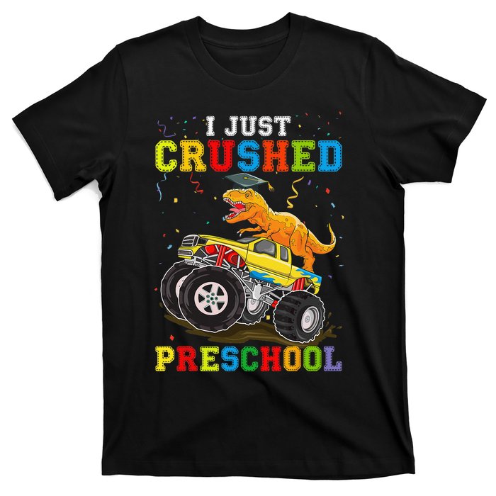 I Crushed Preschool Kindergarten Monster truck Graduation T-Shirt