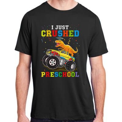 I Crushed Preschool Kindergarten Monster truck Graduation Adult ChromaSoft Performance T-Shirt