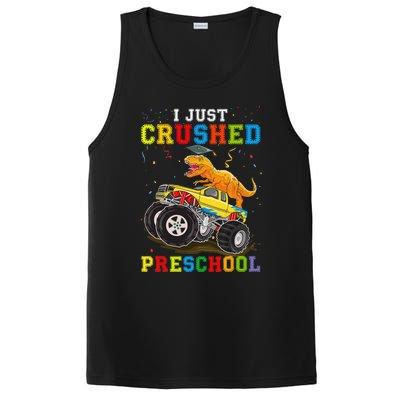 I Crushed Preschool Kindergarten Monster truck Graduation PosiCharge Competitor Tank