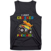 I Crushed Preschool Kindergarten Monster truck Graduation Tank Top