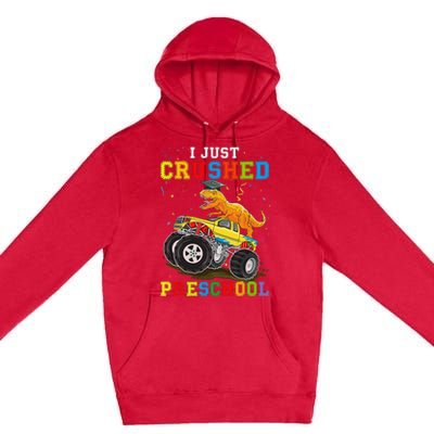 I Crushed Preschool Kindergarten Monster truck Graduation Premium Pullover Hoodie