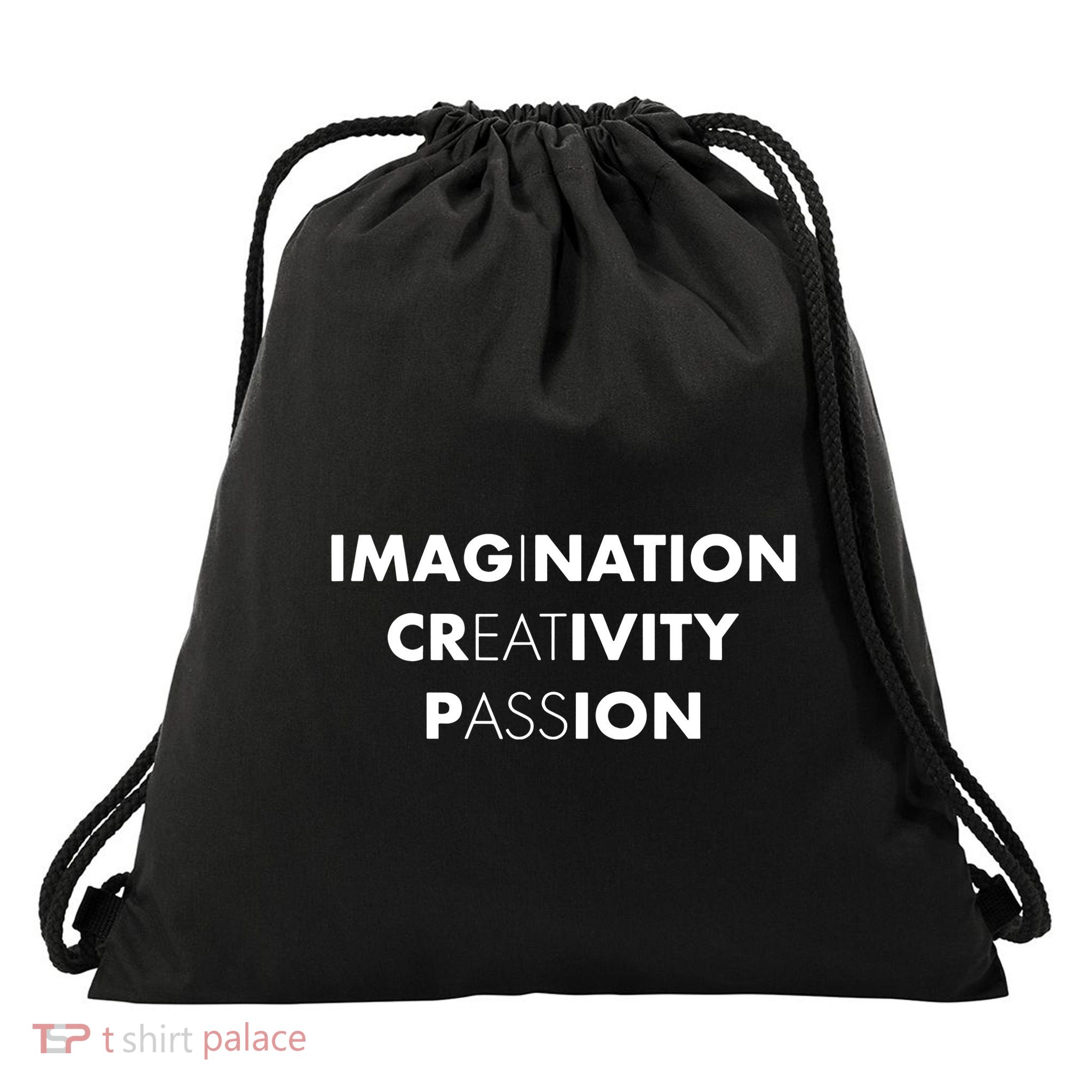 Imagination Creativity Passion I Eat Ass Drawstring Bag