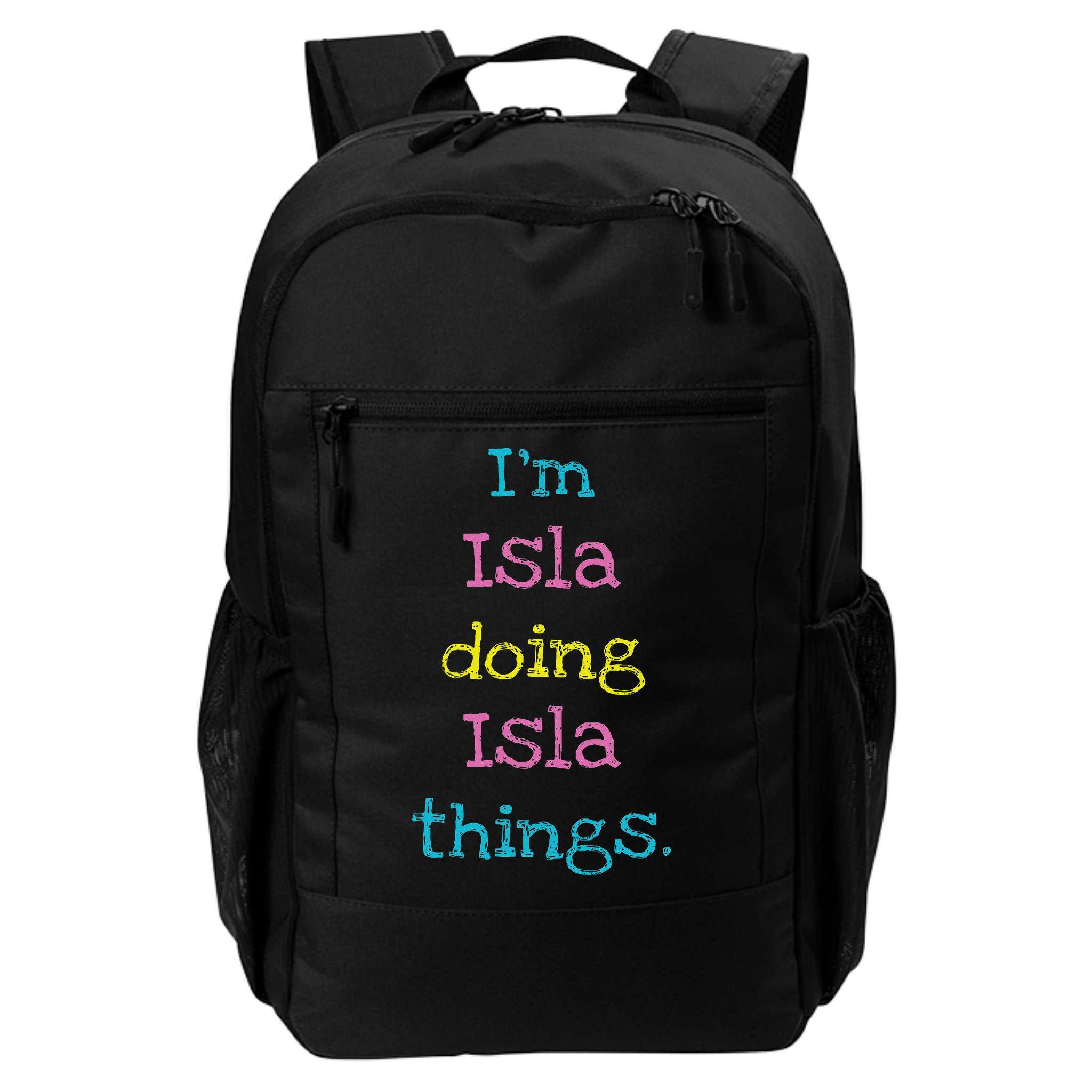 Isla Cute Personalized Text 's Gift Top For Backpack