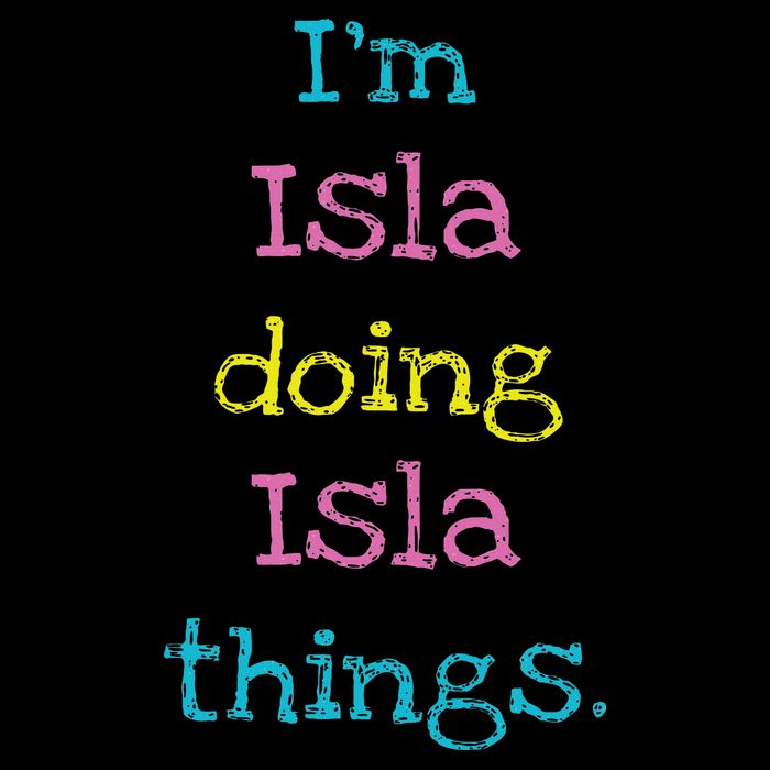 Isla Cute Personalized Text 's Gift Top For Drawstring Bag