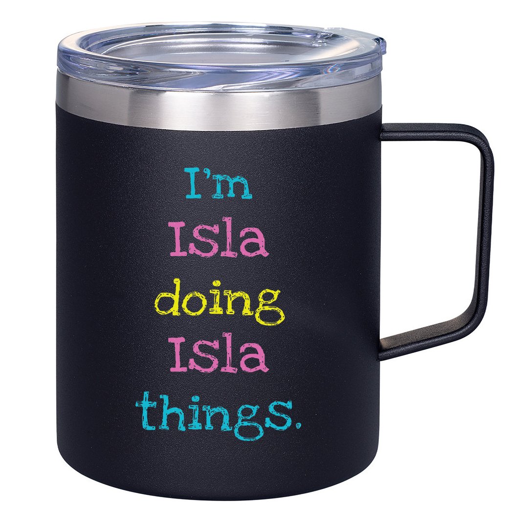 Isla Cute Personalized Text 's Gift Top For 12oz Stainless Steel Coffee Mug