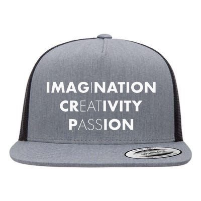 Imagination Creativity Passion I Eat Ass Funny Adult Pun Flat Bill Trucker Hat