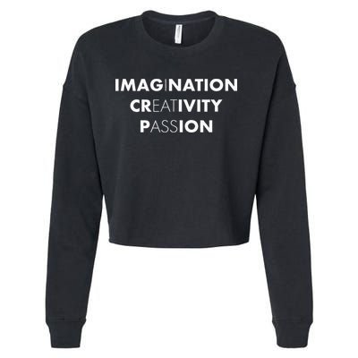 Imagination Creativity Passion I Eat Ass Funny Adult Pun Cropped Pullover Crew