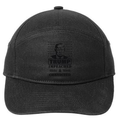 Impeached & Convicted Political Statement Artwork 7-Panel Snapback Hat