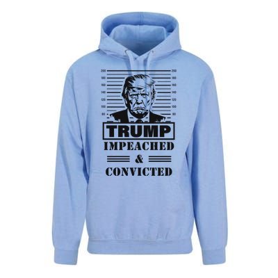 Impeached & Convicted Political Statement Artwork Unisex Surf Hoodie