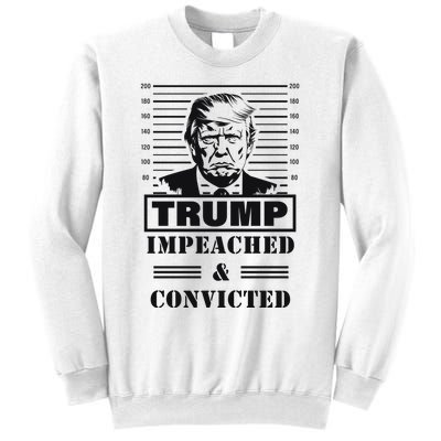 Impeached & Convicted Political Statement Artwork Sweatshirt