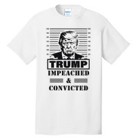 Impeached & Convicted Political Statement Artwork Tall T-Shirt