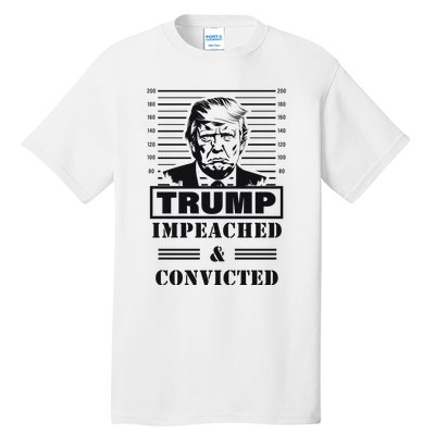 Impeached & Convicted Political Statement Artwork Tall T-Shirt