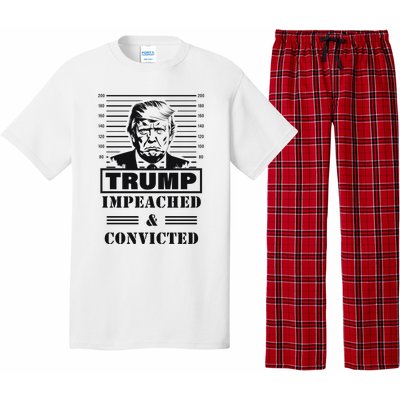 Impeached & Convicted Political Statement Artwork Pajama Set