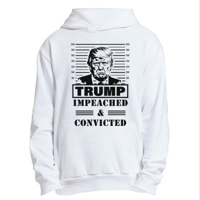 Impeached & Convicted Political Statement Artwork Urban Pullover Hoodie