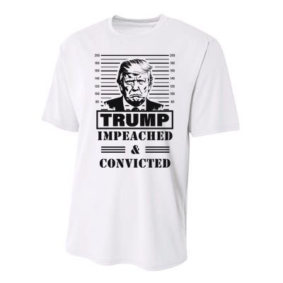 Impeached & Convicted Political Statement Artwork Performance Sprint T-Shirt