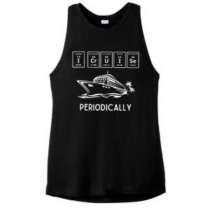 I Cruise Periodically Periodic Funny Cruising Trip Ship Boat Ladies PosiCharge Tri-Blend Wicking Tank