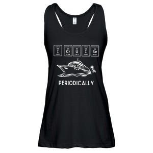 I Cruise Periodically Periodic Funny Cruising Trip Ship Boat Ladies Essential Flowy Tank