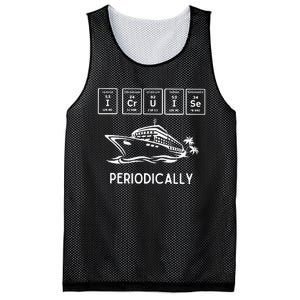 I Cruise Periodically Periodic Funny Cruising Trip Ship Boat Mesh Reversible Basketball Jersey Tank