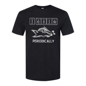 I Cruise Periodically Periodic Funny Cruising Trip Ship Boat Softstyle CVC T-Shirt