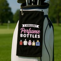 I Collect Perfume Bottles Aromatic Perfume Cute Gift Golf Towel