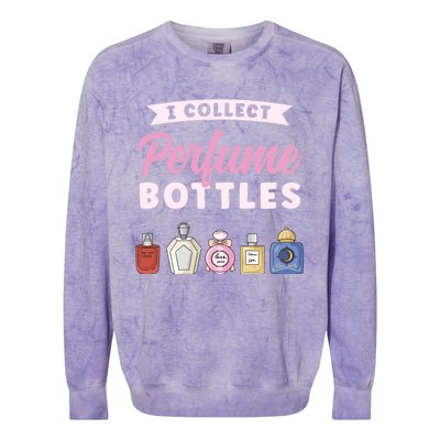 I Collect Perfume Bottles Aromatic Perfume Cute Gift Colorblast Crewneck Sweatshirt