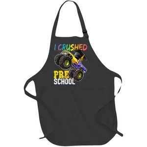 I Crushed Preschool Monster Truck Graduation Full-Length Apron With Pockets