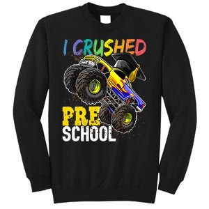 I Crushed Preschool Monster Truck Graduation Sweatshirt