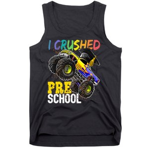 I Crushed Preschool Monster Truck Graduation Tank Top