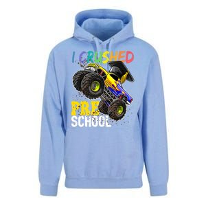 I Crushed Preschool Monster Truck Graduation Unisex Surf Hoodie