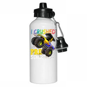 I Crushed Preschool Monster Truck Graduation Aluminum Water Bottle