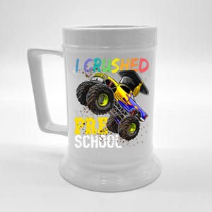 I Crushed Preschool Monster Truck Graduation Beer Stein